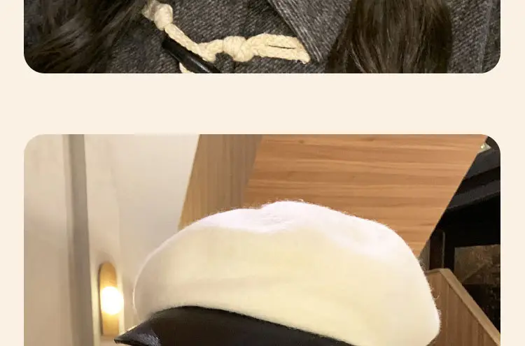 Korean Style Woolen Beret for Girls Winter Cap — feature 15