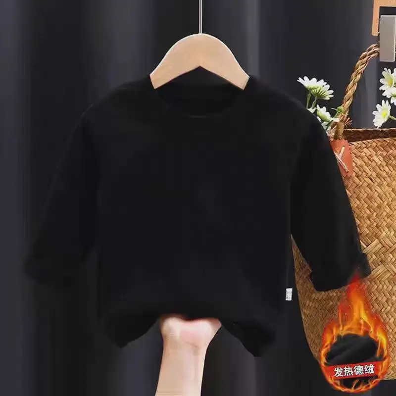 White Crewneck Sweater for Boys Autumn Winter 2024 — feature 6