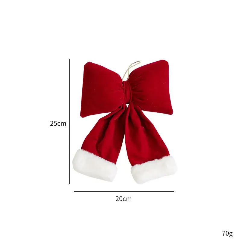 Korean Cross-Border Velvet Christmas Trees 8cm Large - Image 2