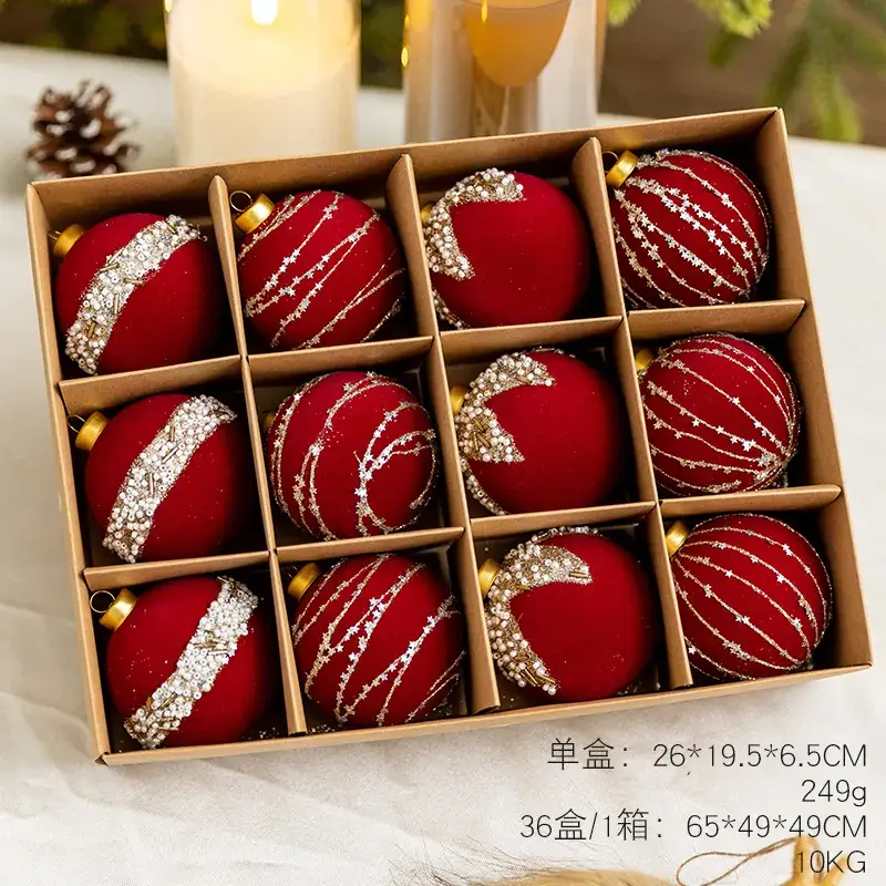 Korean Cross-Border Velvet Christmas Trees 8cm Large - Image 6