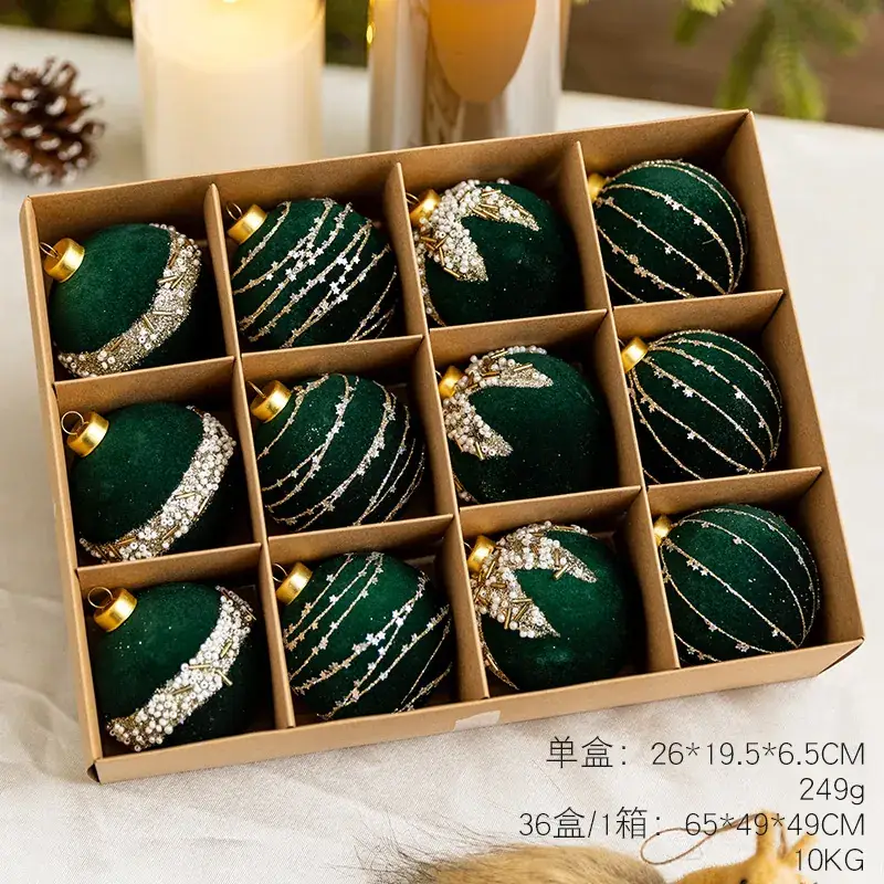 Korean Cross-Border Velvet Christmas Trees 8cm Large - Image 7