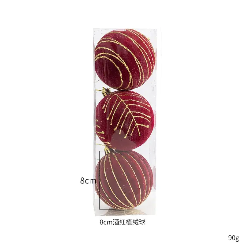Korean Cross-Border Velvet Christmas Trees 8cm Large - Image 4