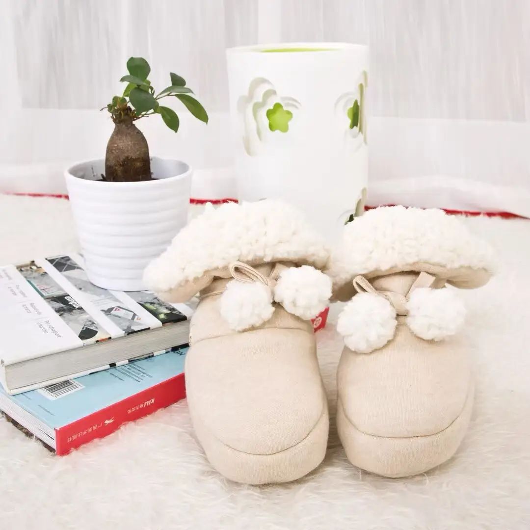 Newborn Baby Warm Cotton Boots Winter Lamb Velvet High-top