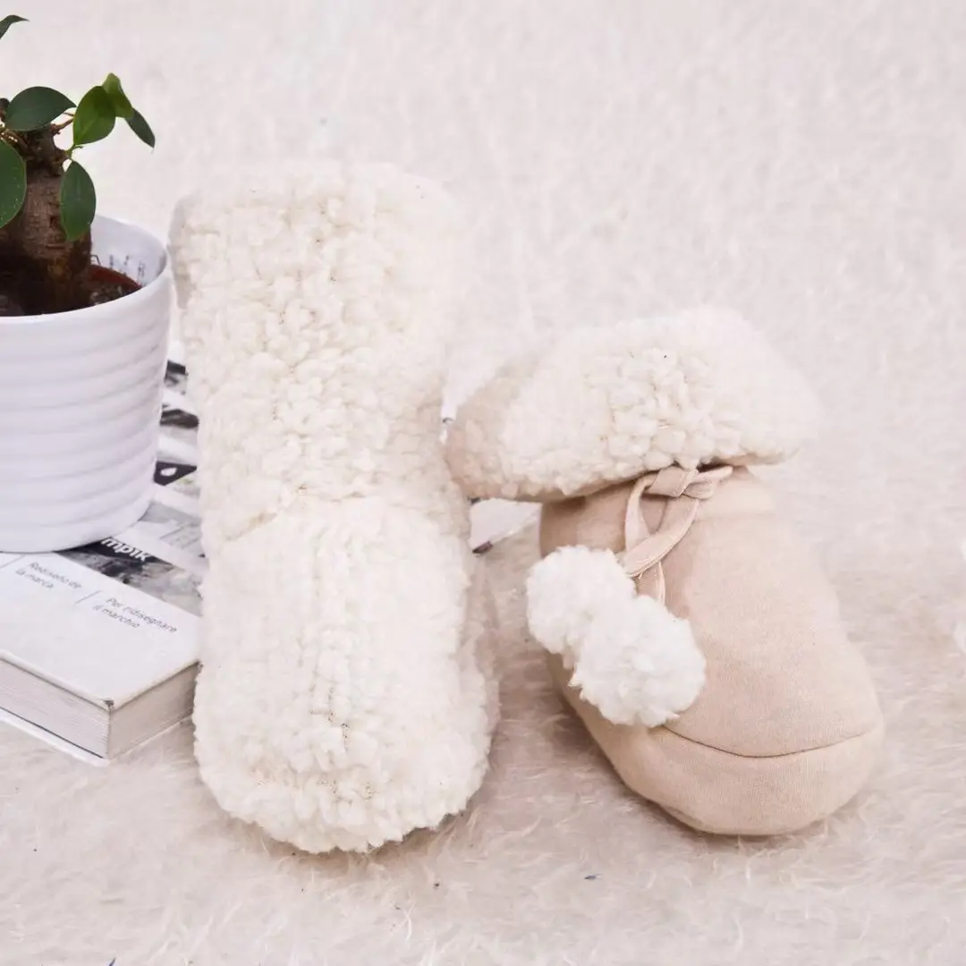 Newborn Baby Warm Cotton Boots Winter Lamb Velvet High-top — feature 4