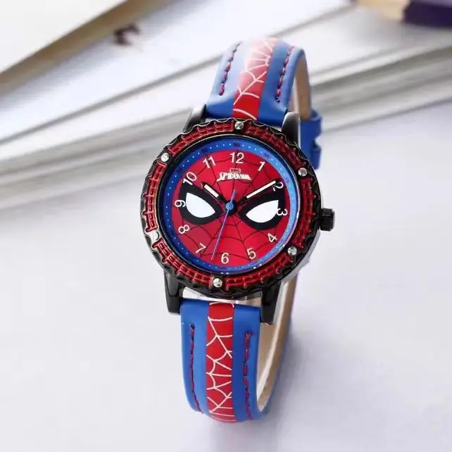 Trendy fashion children cool cartoon watch boy spider student waterproof quartz watch luminous pointer watch wholesale - Image 5