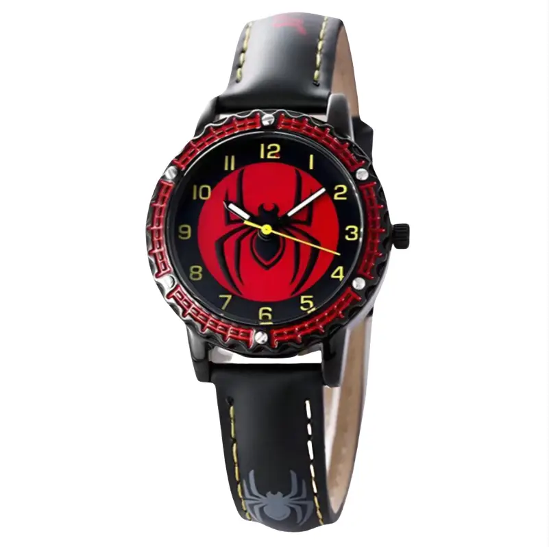 Trendy fashion children cool cartoon watch boy spider student waterproof quartz watch luminous pointer watch wholesale - Image 9