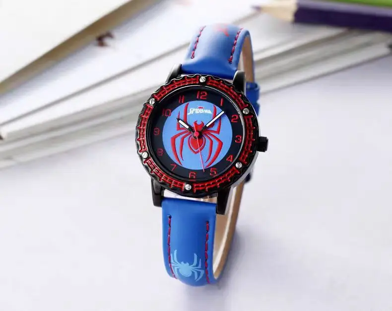 Trendy fashion children cool cartoon watch boy spider student waterproof quartz watch luminous pointer watch wholesale - Image 3