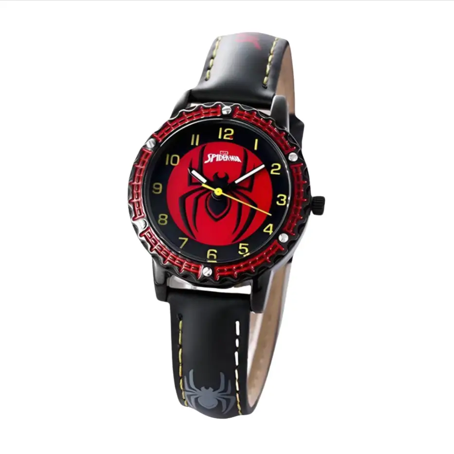 Trendy fashion children cool cartoon watch boy spider student waterproof quartz watch luminous pointer watch wholesale - Image 4