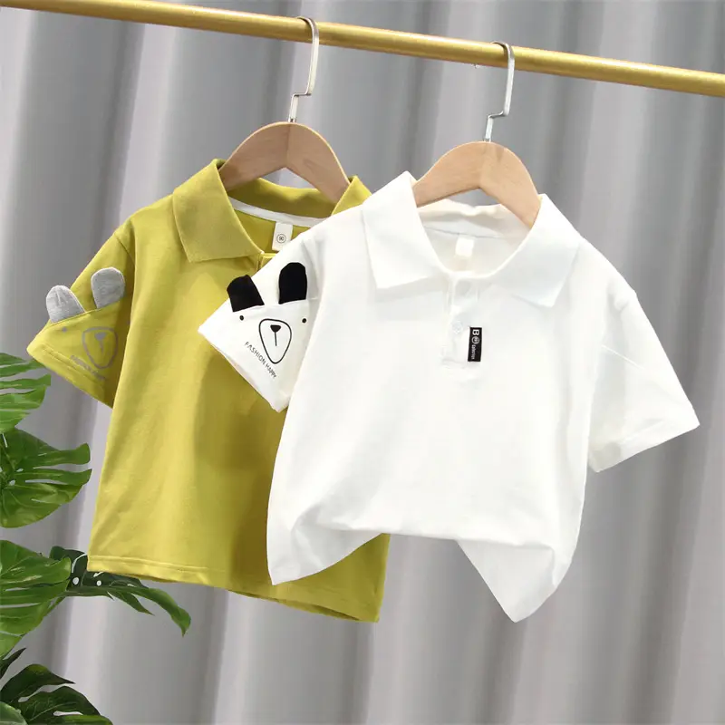 Boys White Polo T-Shirt 2026 Short Sleeve - Image 4