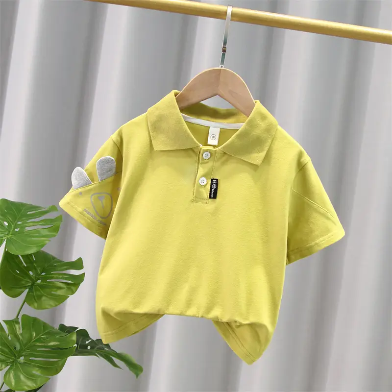Boys White Polo T-Shirt 2026 Short Sleeve - Image 2