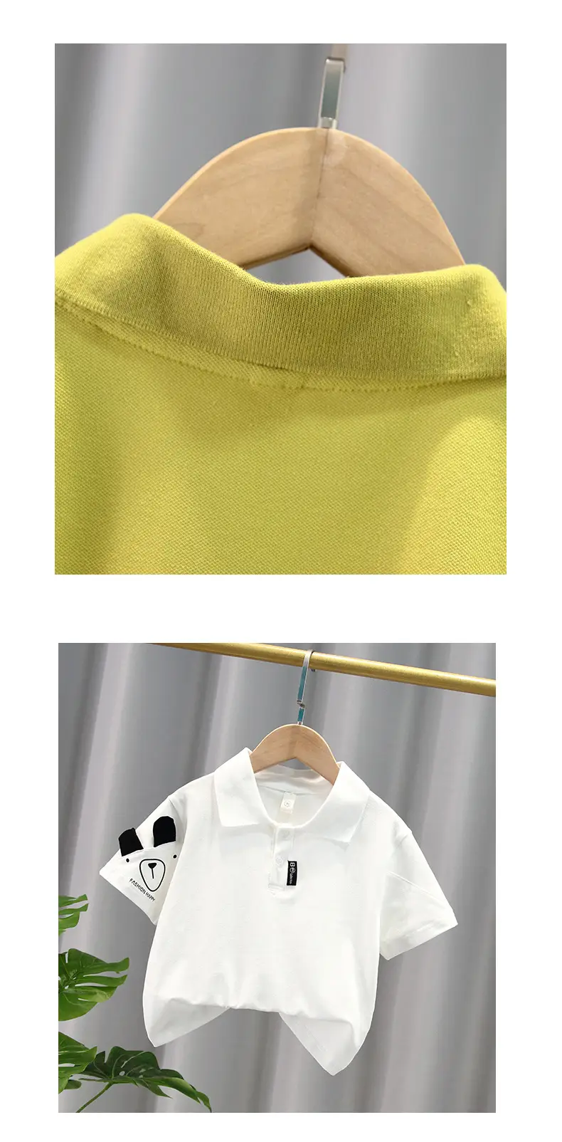 Boys White Polo T-Shirt 2026 Short Sleeve β feature 11