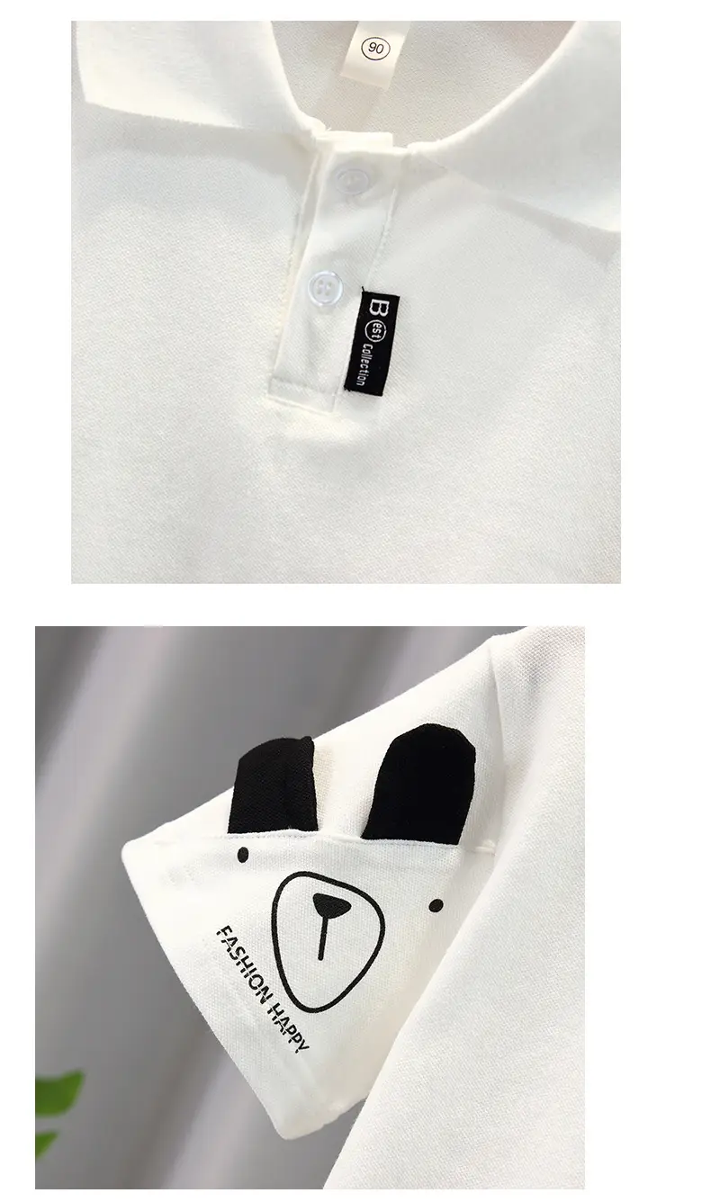 Boys White Polo T-Shirt 2026 Short Sleeve β feature 13