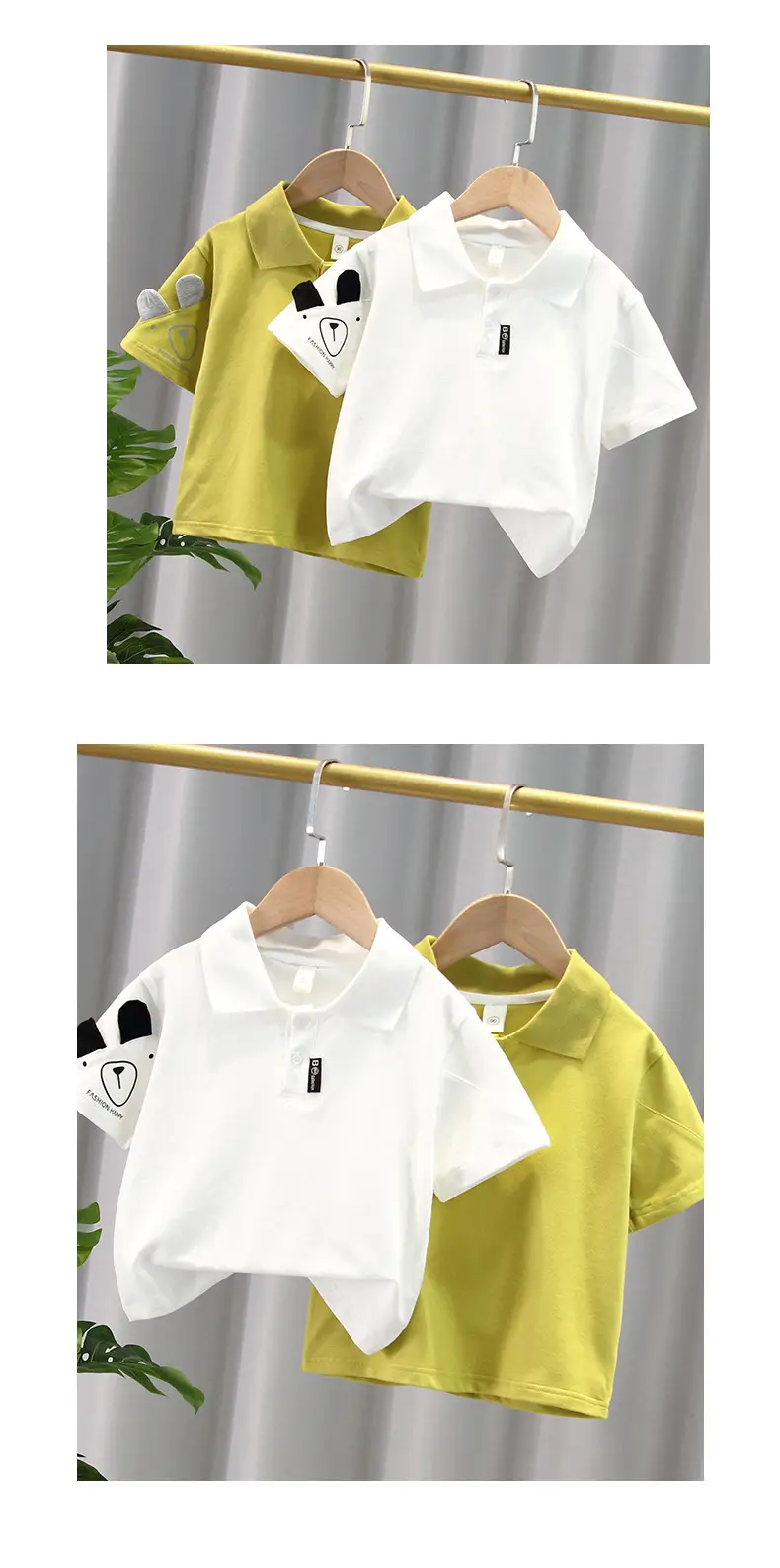 Boys White Polo T-Shirt 2026 Short Sleeve β feature 7