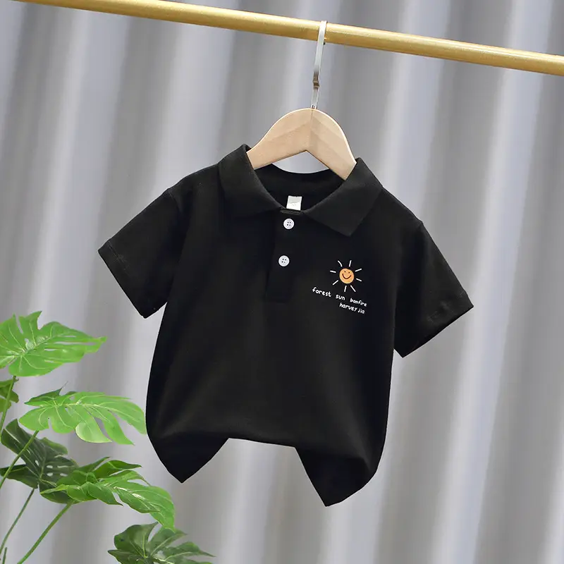 Boys Printed Polo T-Shirt Set Green - Image 2