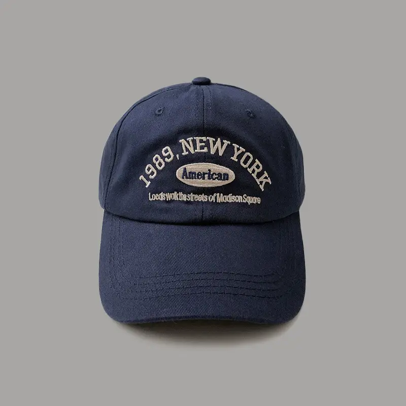 South Korea Vintage Baseball Cap Brown Embroidered 1989