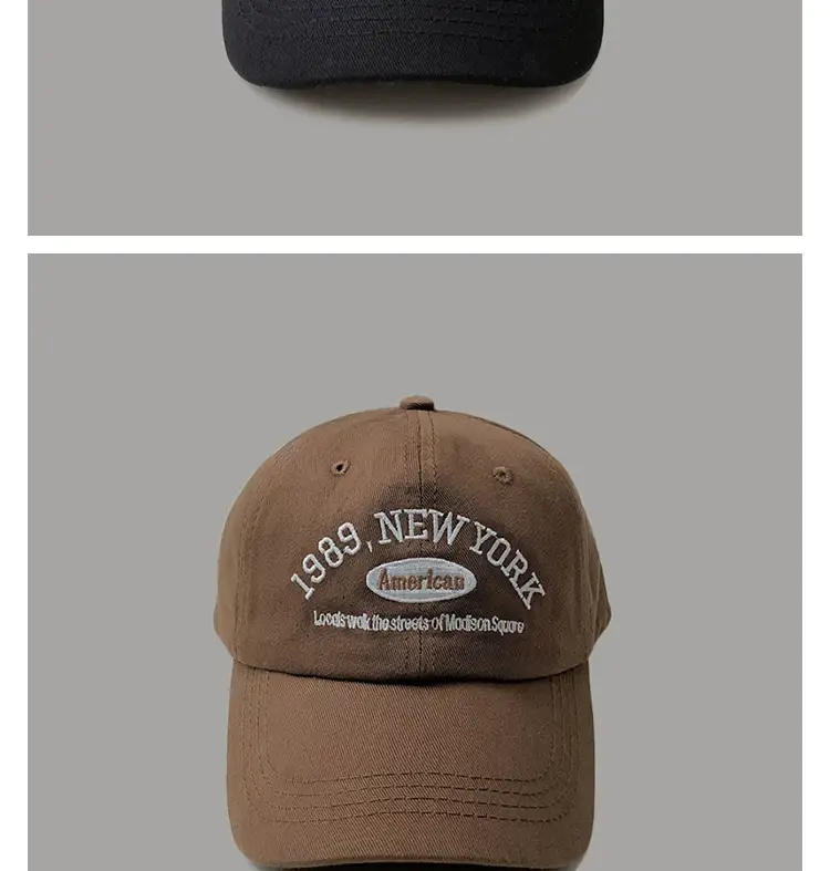 South Korea Vintage Baseball Cap Brown Embroidered 1989 — feature 8