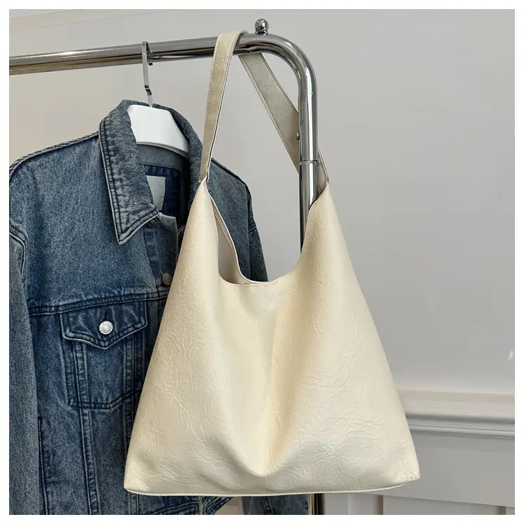 Black Retro Shoulder Tote Bag Large Capacity — feature 25