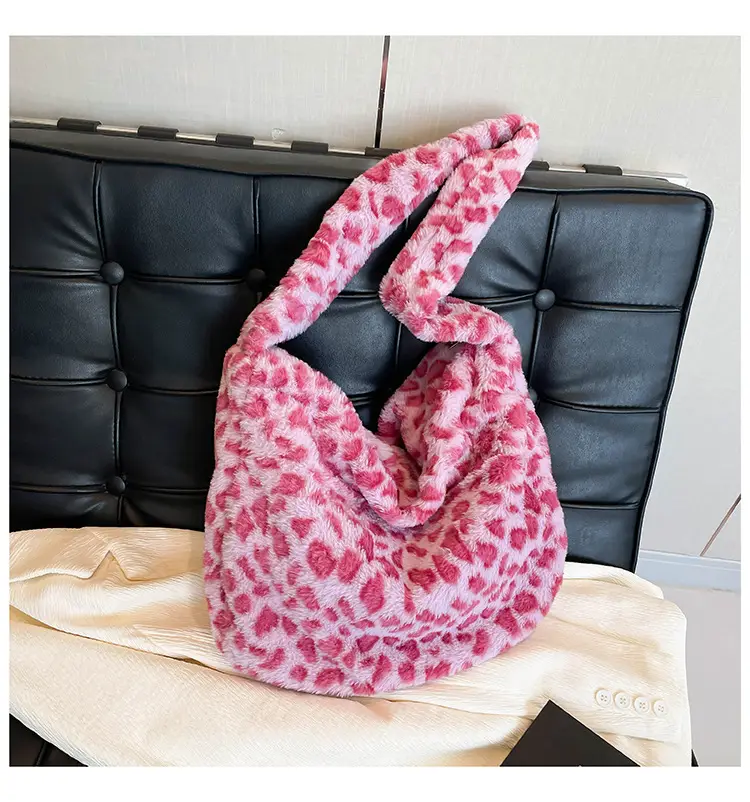 Women Leopard Print Crossbody Bag 2024 Winter - Image 3