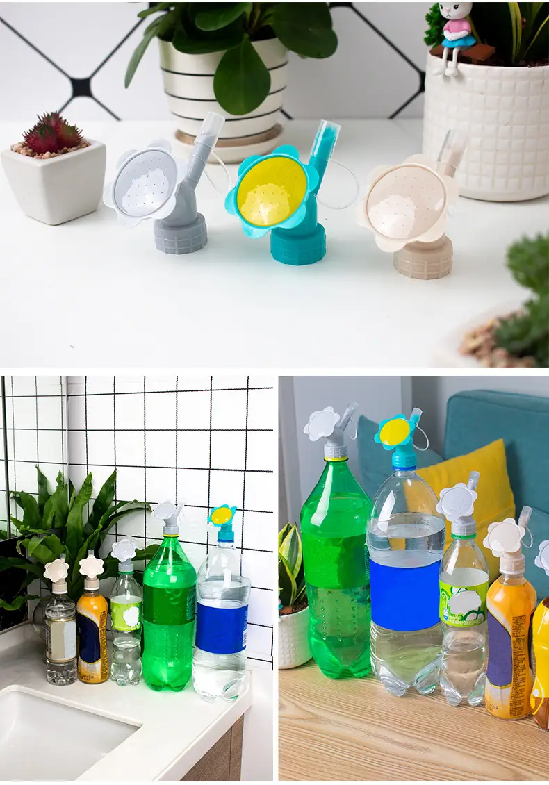 Household Double-head Sunflower Shower Head Gardening Beverage Bottle Irrigation Tool Potted Plant Watering Nozzle Shower Head — feature 11