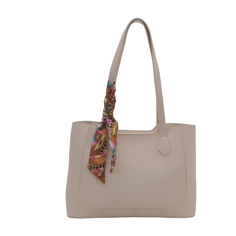 Elegant Black Silk Scarf Hand Tote Bag for Women