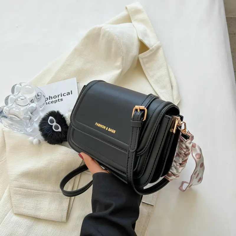 Women's Square Crossbody Bag Tan 2024 Winter - Image 12