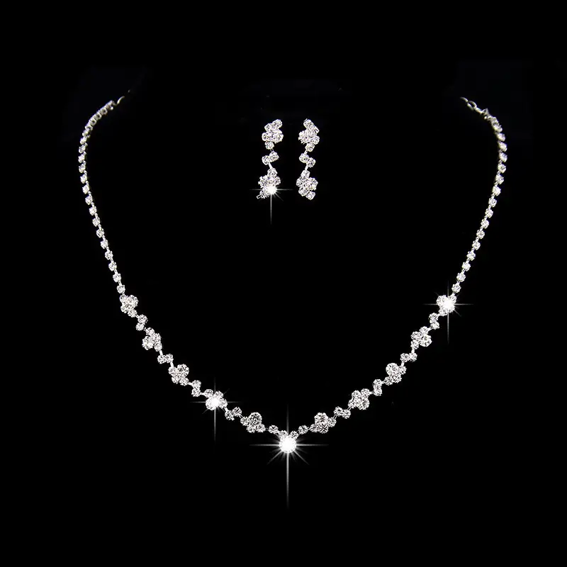 Full Diamond Claw Chain Necklace Set for Women — feature 10