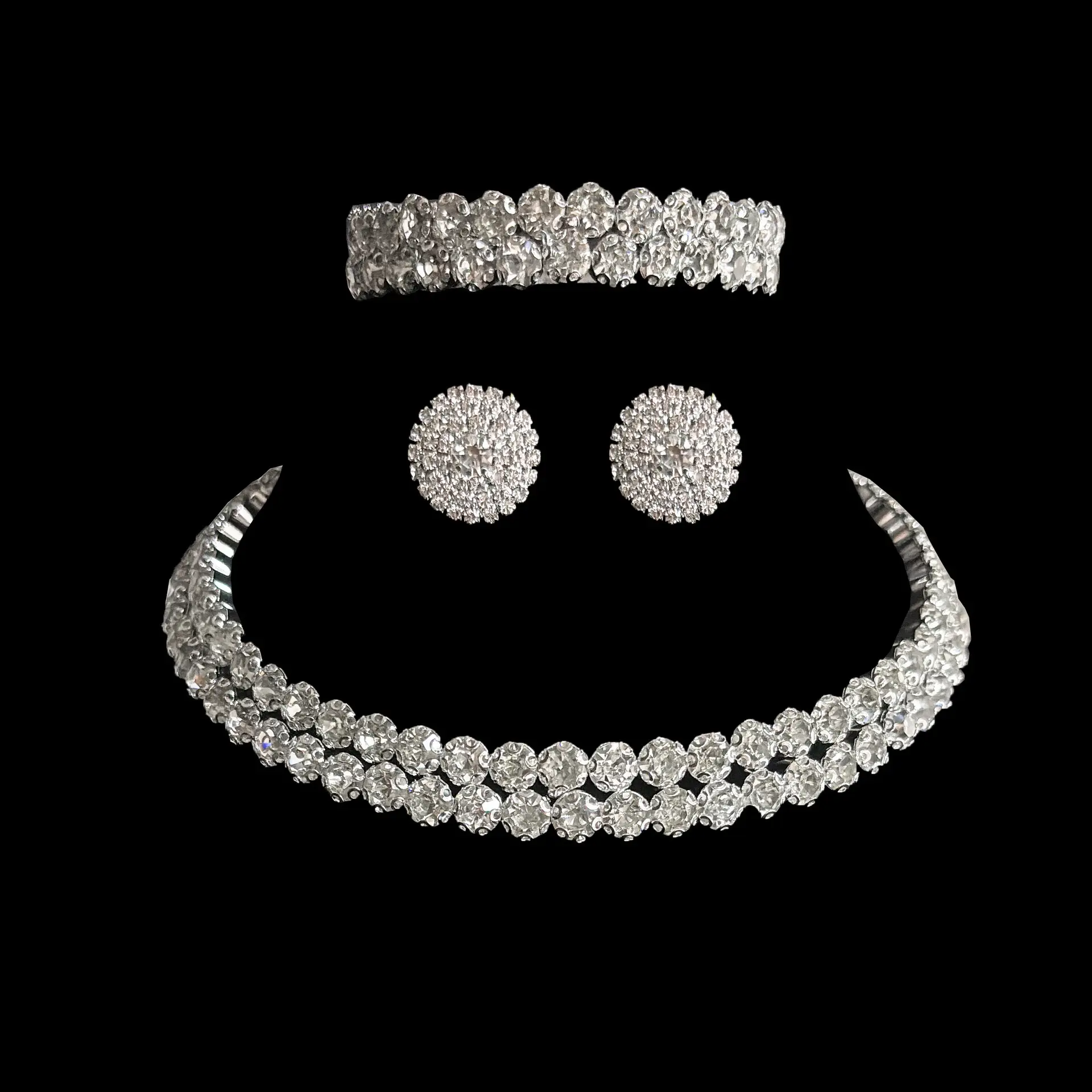 Full Diamond Claw Chain Necklace Set for Women — feature 11
