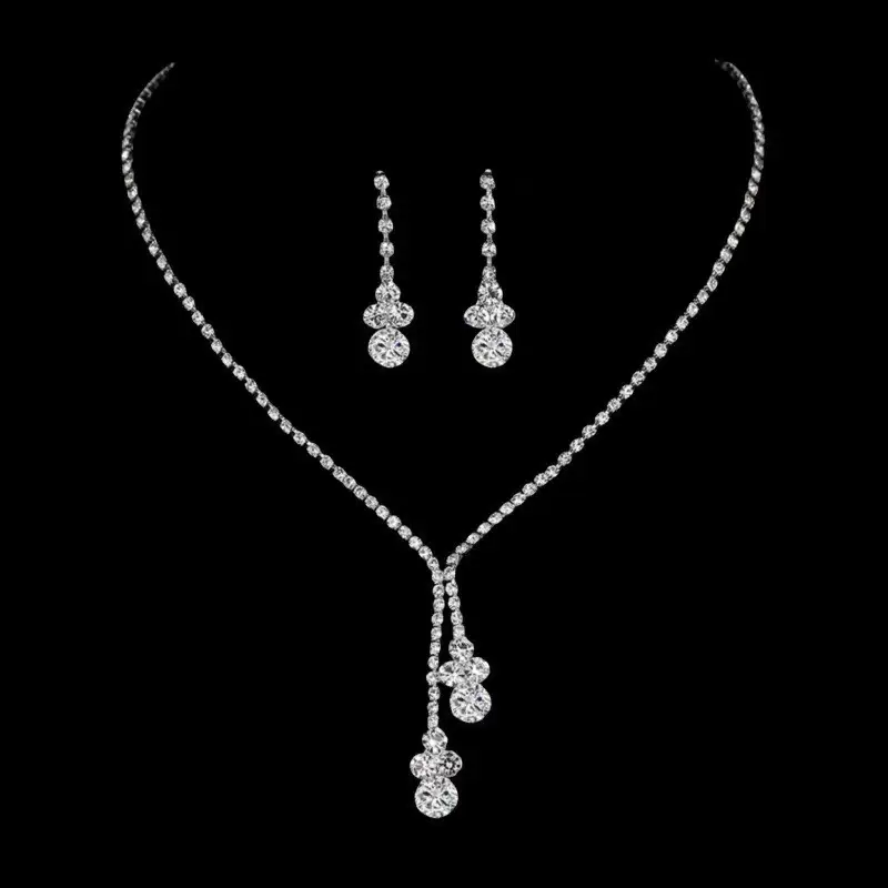 Full Diamond Claw Chain Necklace Set for Women - Image 10