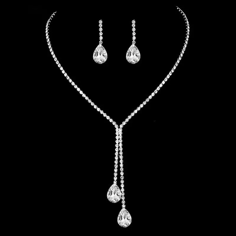 Full Diamond Claw Chain Necklace Set for Women - Image 11