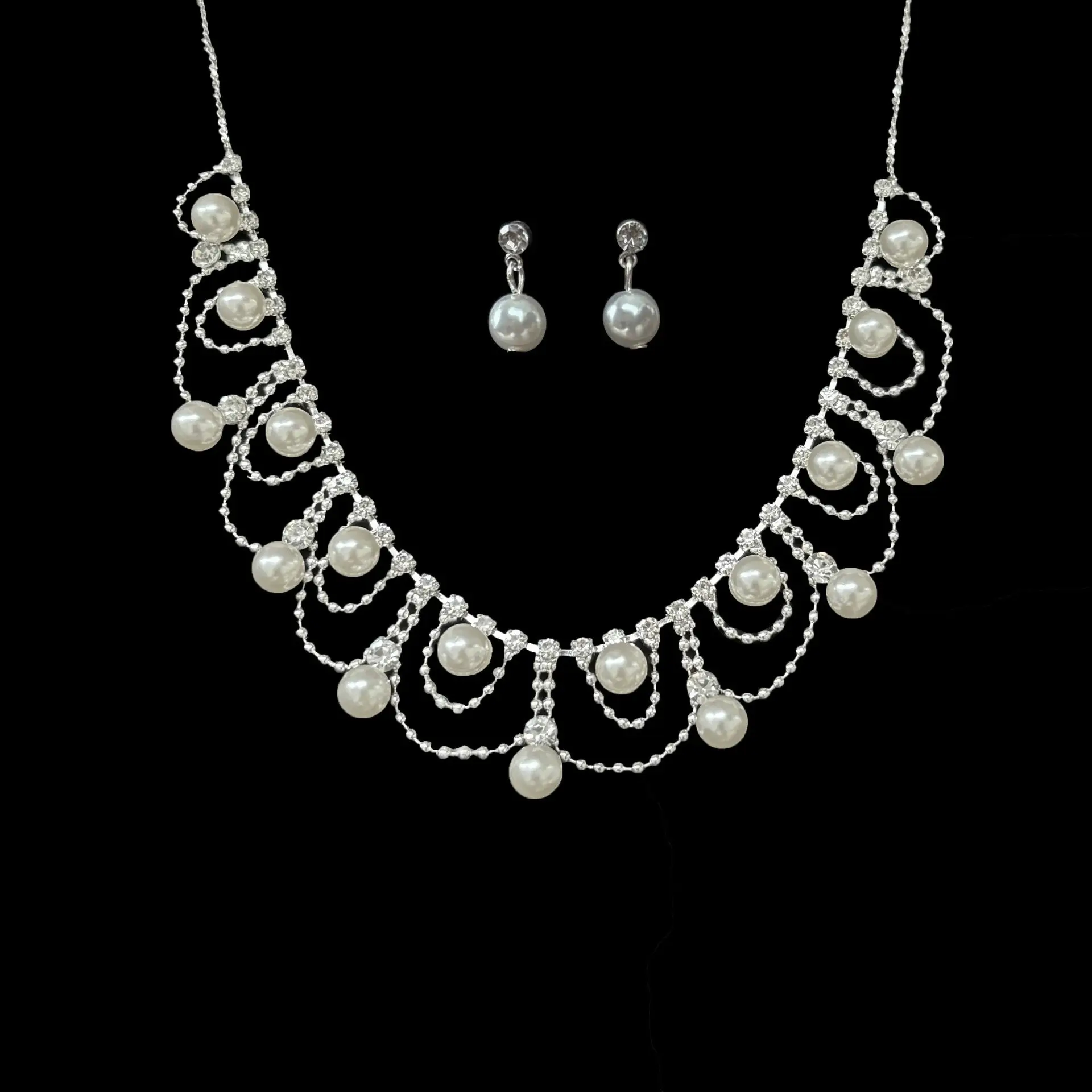 Full Diamond Claw Chain Necklace Set for Women - Image 23