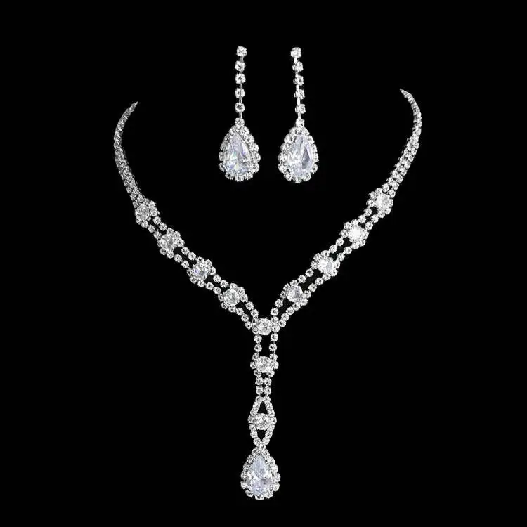 Full Diamond Claw Chain Necklace Set for Women - Image 26