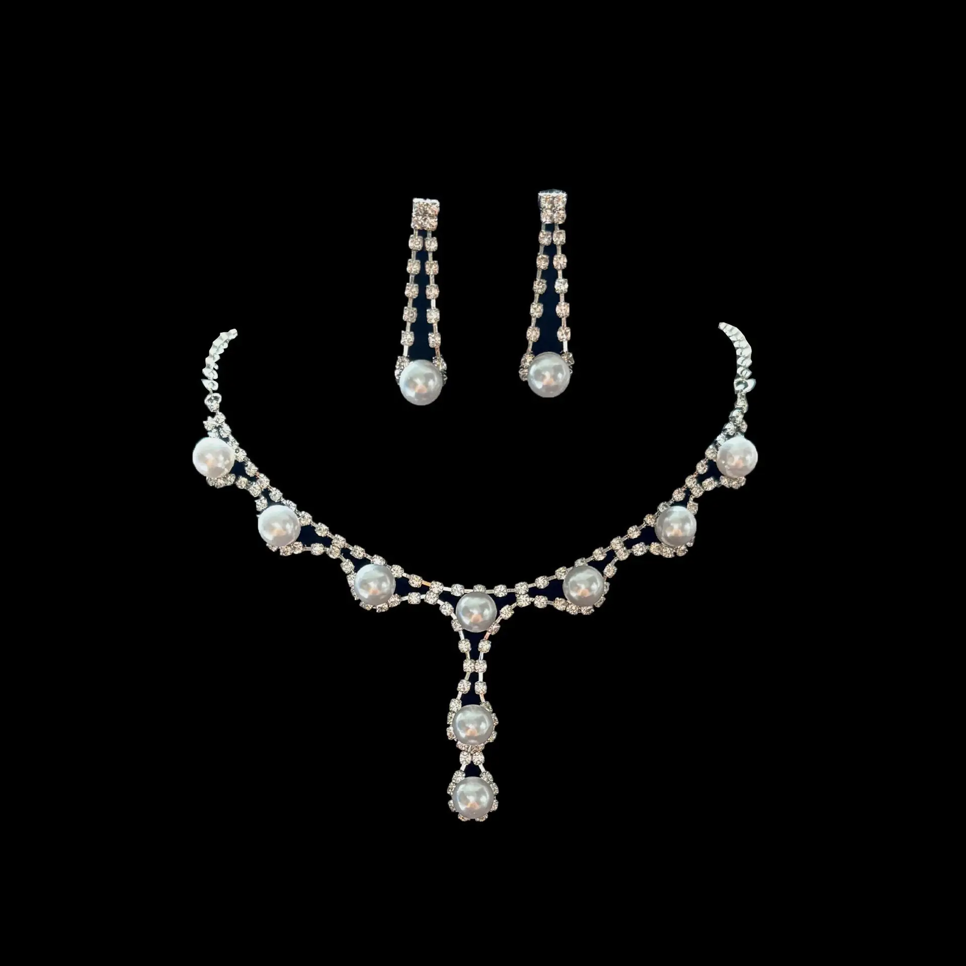 Full Diamond Claw Chain Necklace Set for Women - Image 29