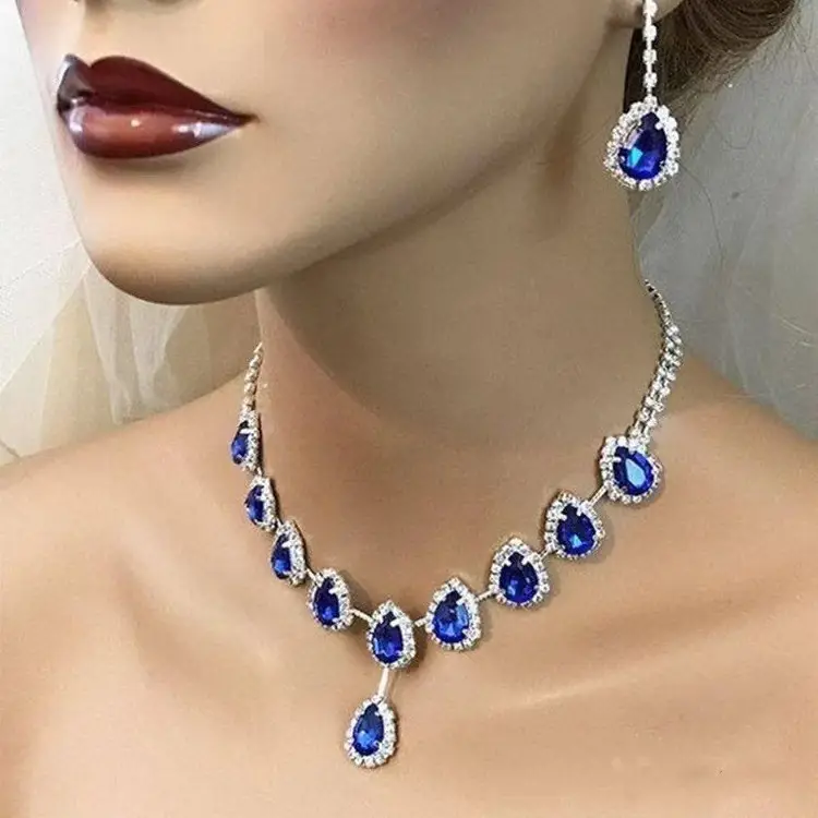 Full Diamond Claw Chain Necklace Set for Women - Image 44
