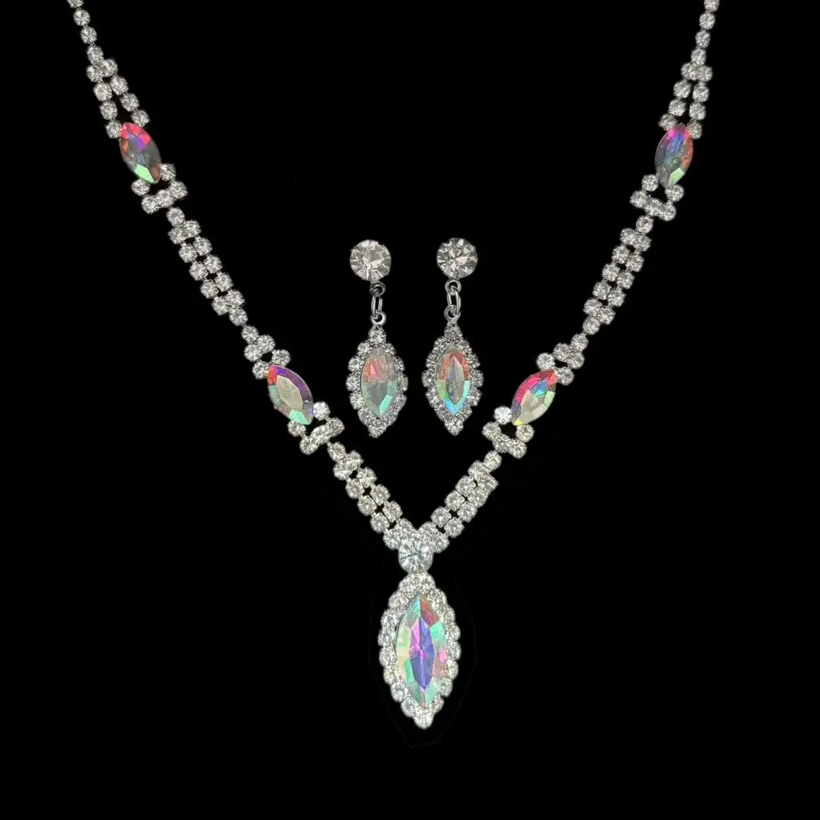 Full Diamond Claw Chain Necklace Set for Women - Image 52