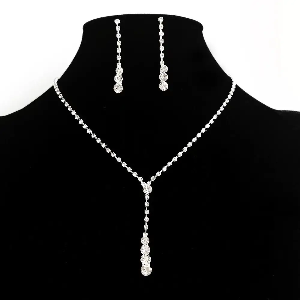 Full Diamond Claw Chain Necklace Set for Women - Image 7