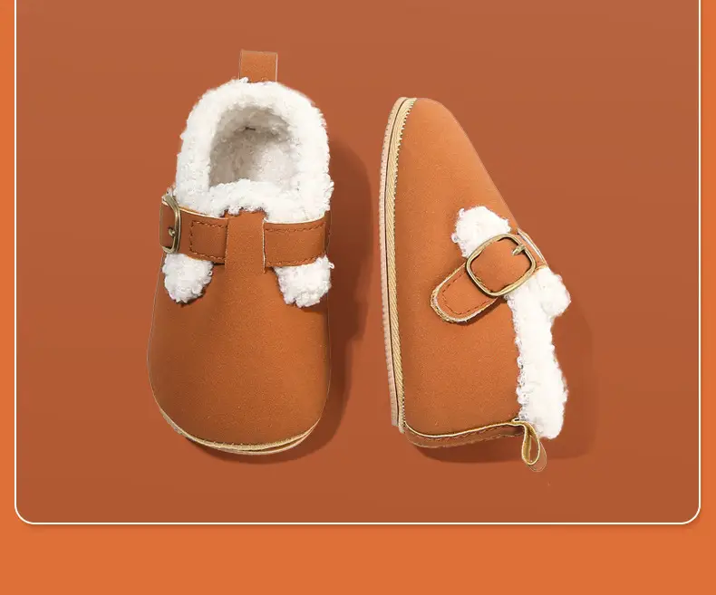 Winter baby shoes boys 01-2 years old girl baby cotton shoes soft bottom toddler toddler shoes fleece-lined warm — feature 26