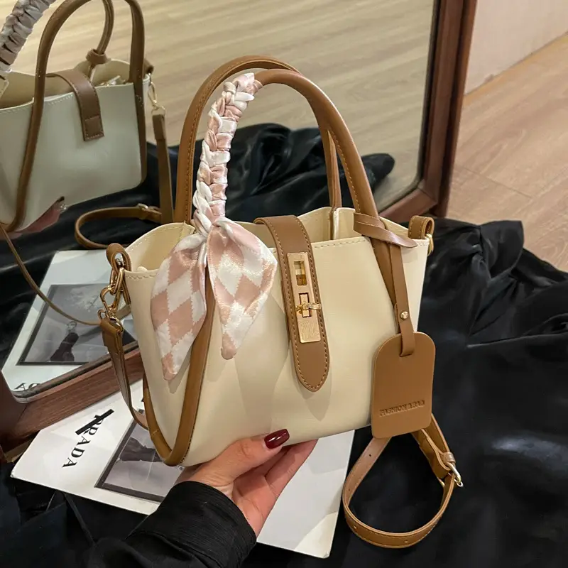 Women Crossbody Bag Autumn 2025 Beige Brown - Image 5