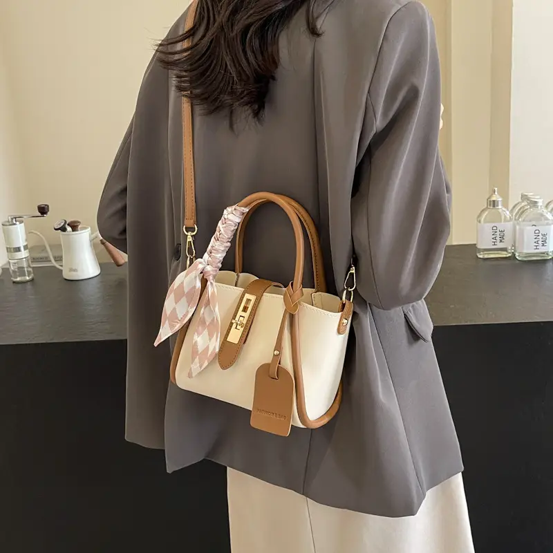 Women Crossbody Bag Autumn 2025 Beige Brown - Image 7
