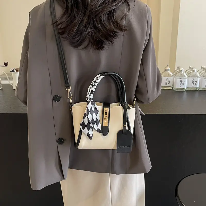 Women Crossbody Bag Autumn 2025 Beige Brown - Image 8