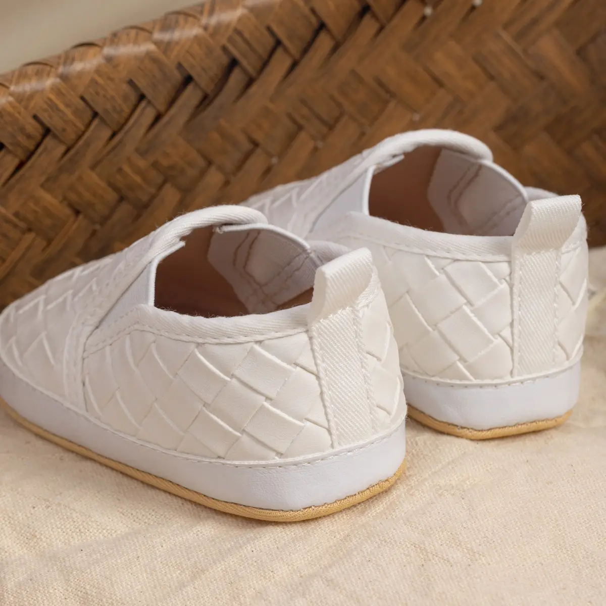 Toddler Slip-On Shoes Soft Non-Slip White — feature 11