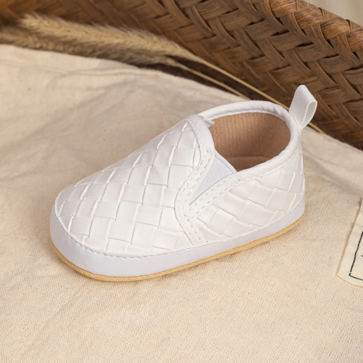 Toddler Slip-On Shoes Soft Non-Slip White — feature 12