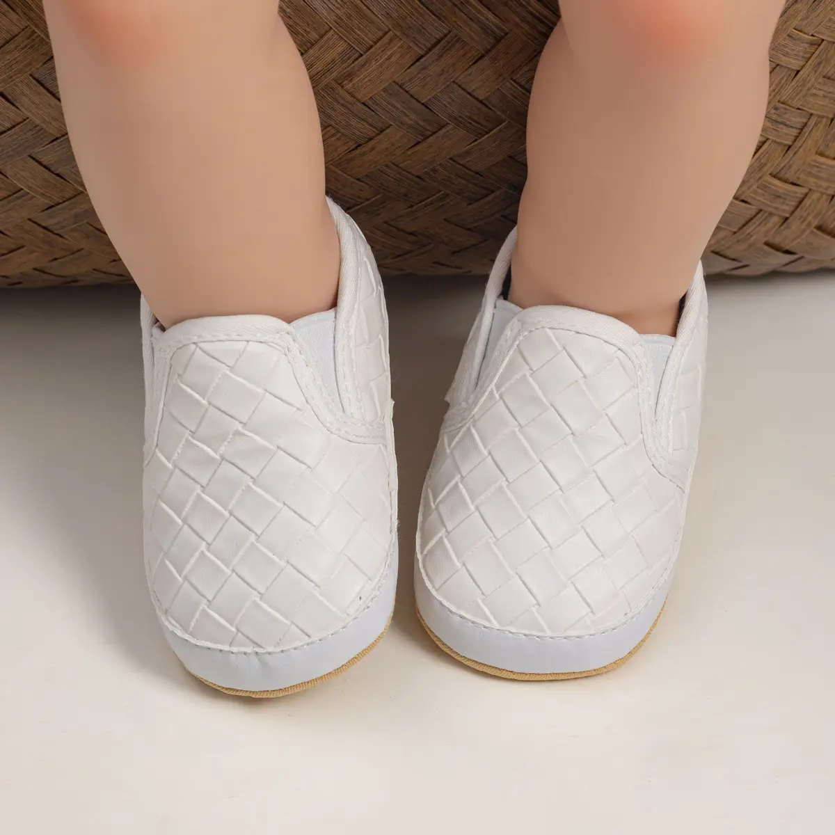 Toddler Slip-On Shoes Soft Non-Slip White — feature 16