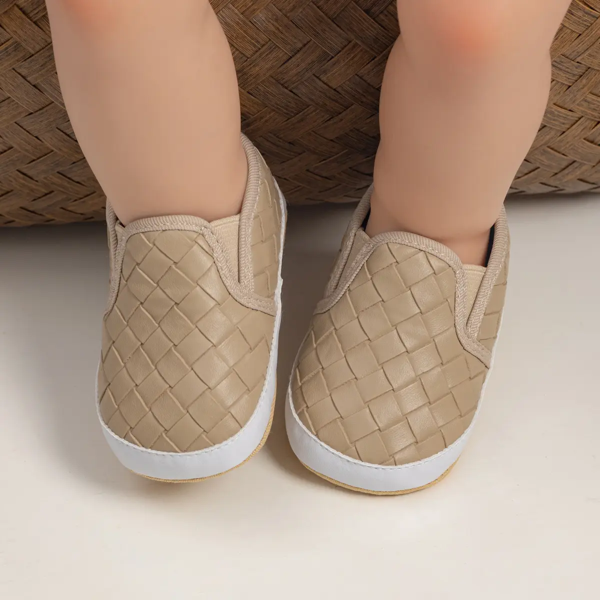 Toddler Slip-On Shoes Soft Non-Slip White — feature 27