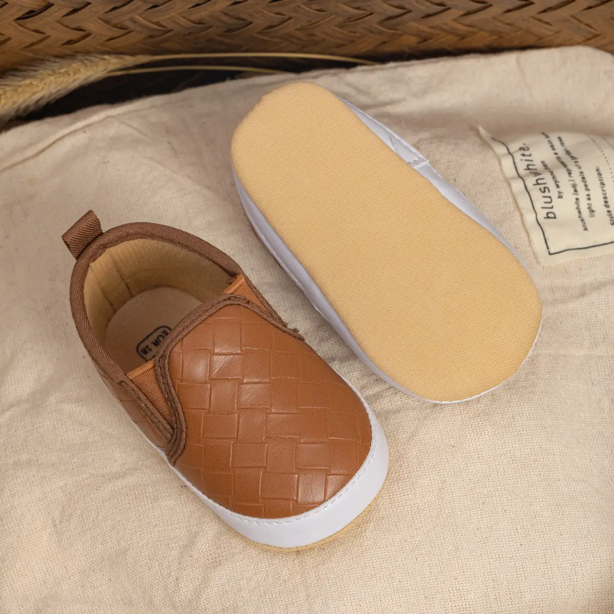 Toddler Slip-On Shoes Soft Non-Slip White — feature 30