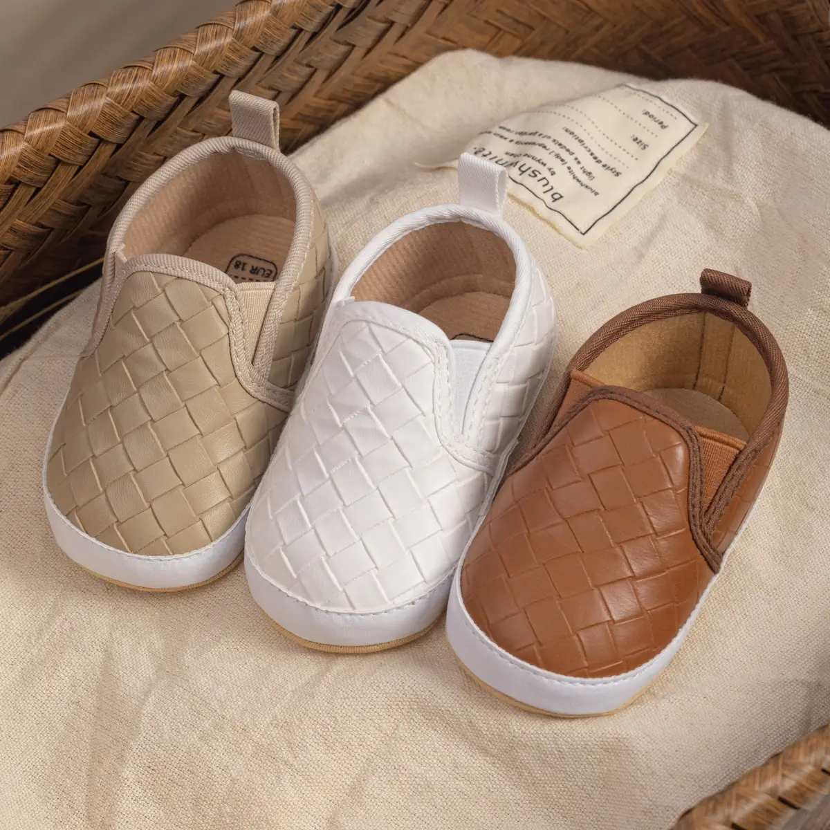Toddler Slip-On Shoes Soft Non-Slip White — feature 4