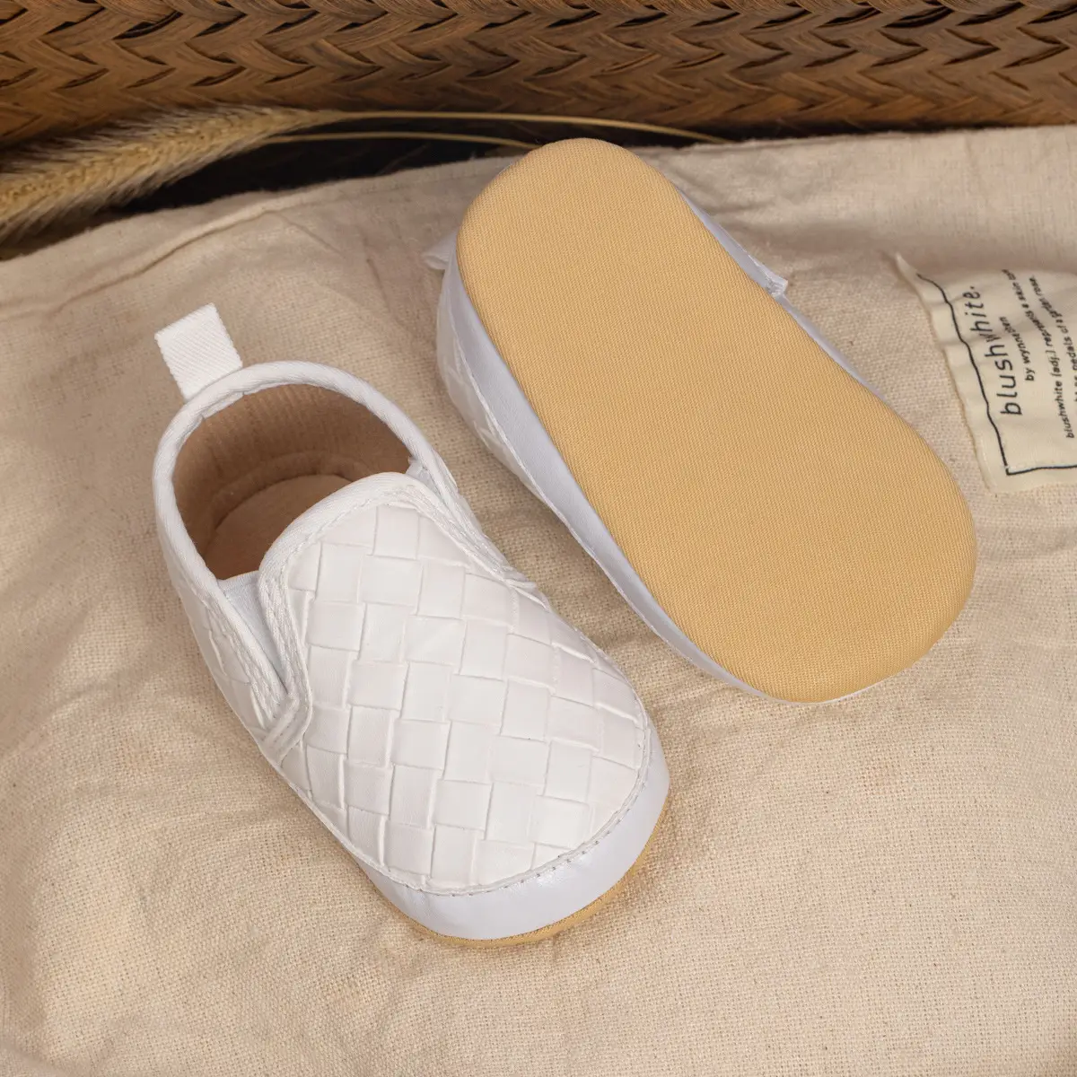 Toddler Slip-On Shoes Soft Non-Slip White — feature 9