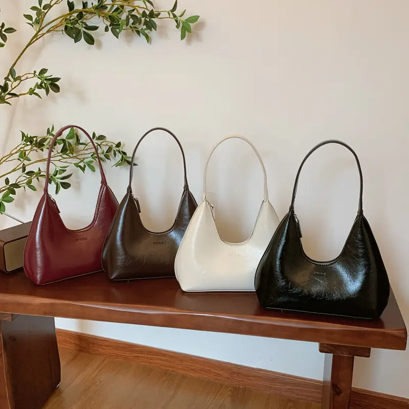 White Leather Shoulder Bag for Women 2024 - Image 5
