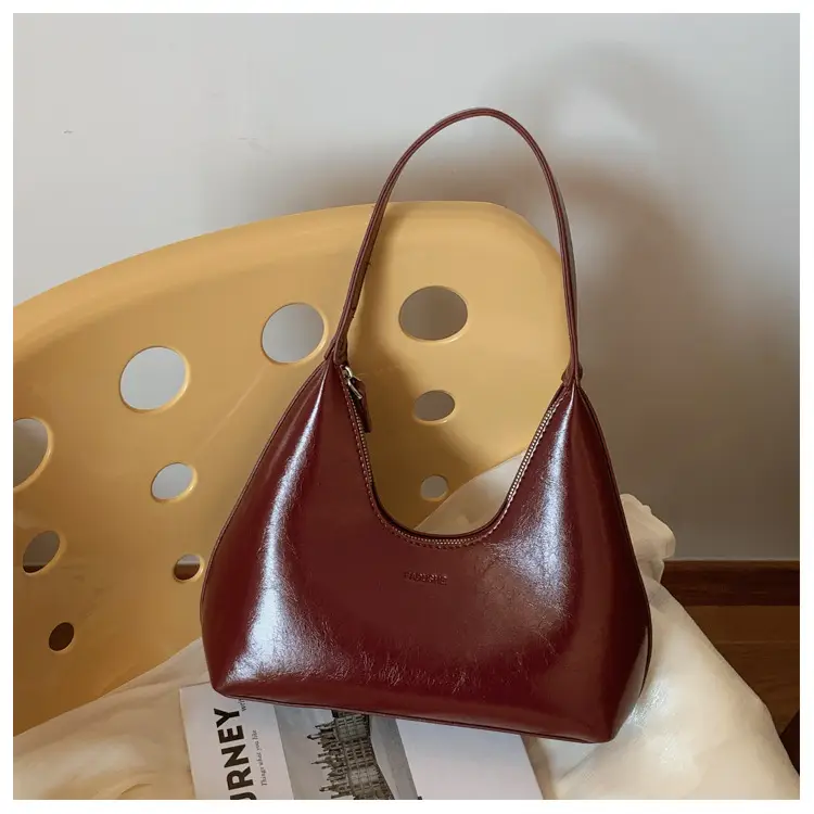 White Leather Shoulder Bag for Women 2024 - Image 2