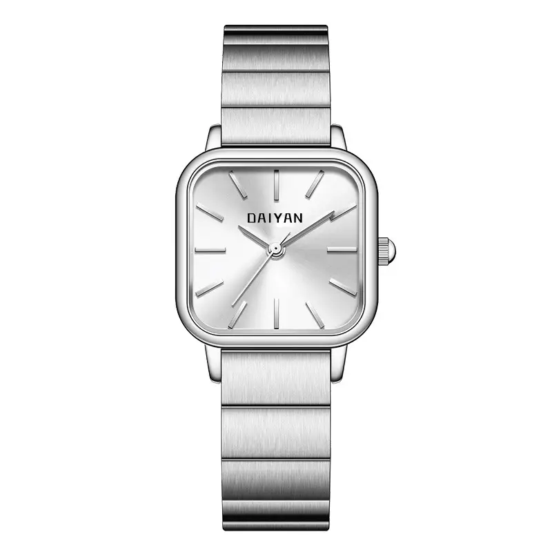 Women's Stainless Steel Watch with Silver Dial