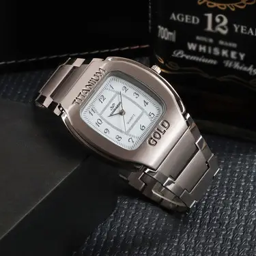 Titanium Men's Watch Gold 2714 Business Casual